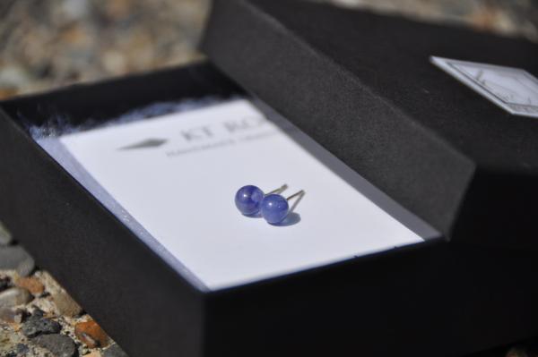 Tanzanite Sterling Silver Stud Earrings picture