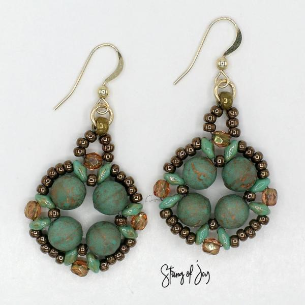 Kinsley Green and Bronze Earrings picture