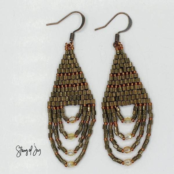 Nika Bronze Loop Earrings
