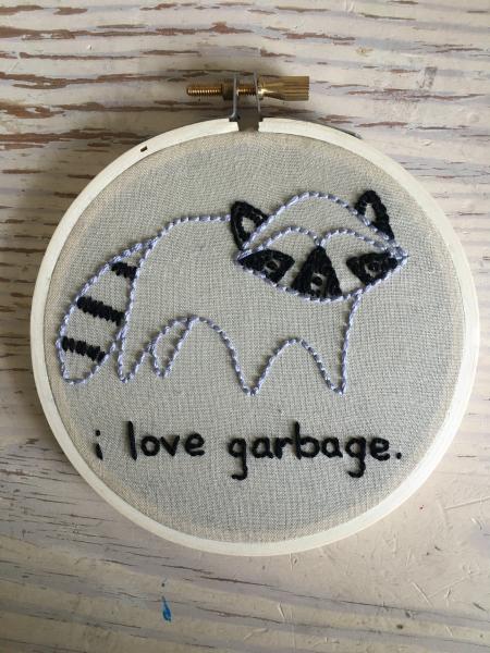 I Love Garbage Raccoon picture