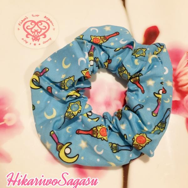 Sailor moon Inner Senshi Blue/Pink Hair Scrunchie picture