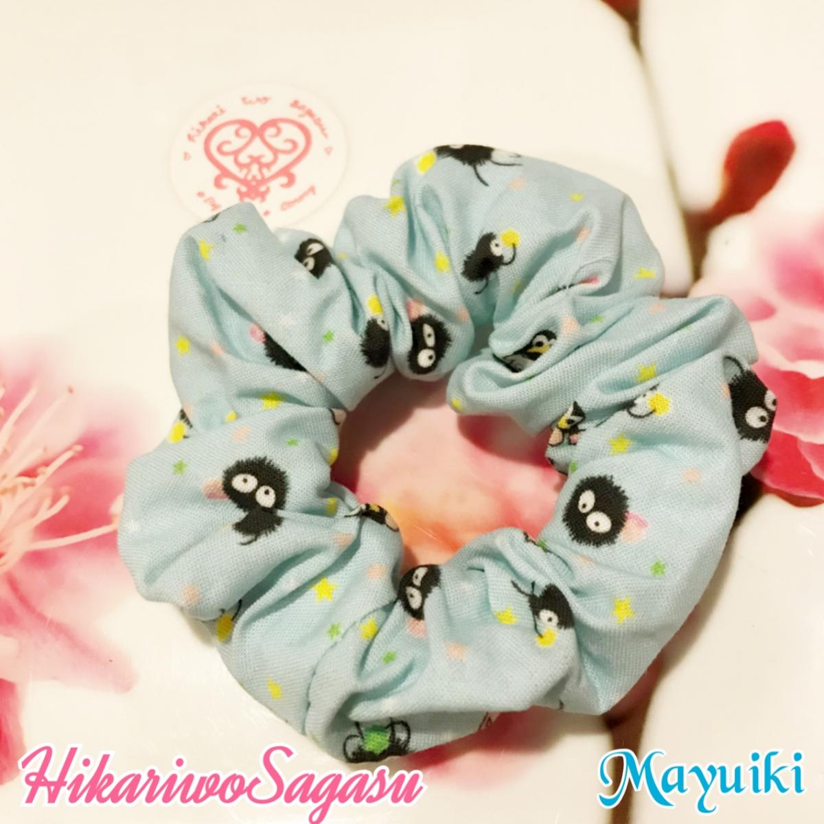 Dust Bunny Pink and Blue Hair Scrunchies picture