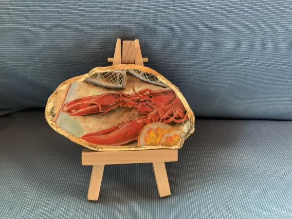 Lobster Oyster Shell Trinket Dish