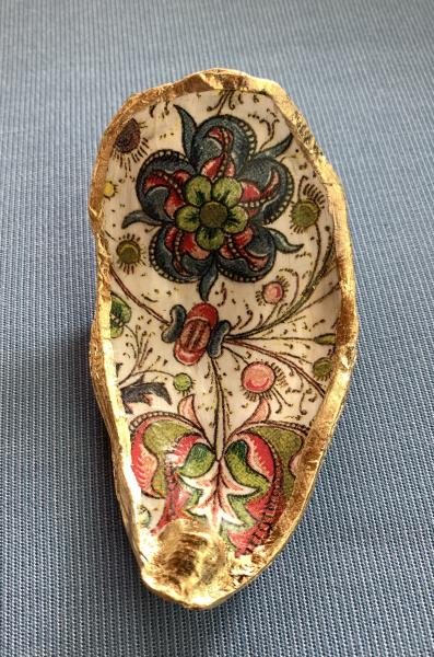 Patterned Oyster Shell Trinket Dish