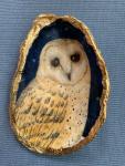 Owl Oyster Shell Trinket Dish