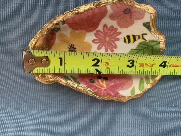 Pastel Patterned Oyster Shell Trinket Dish picture