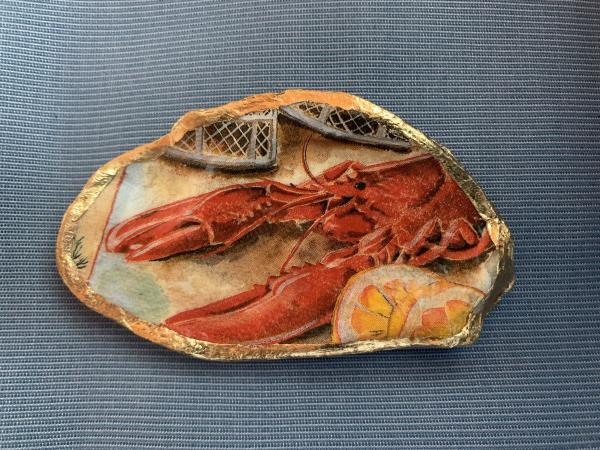 Lobster Oyster Shell Trinket Dish picture