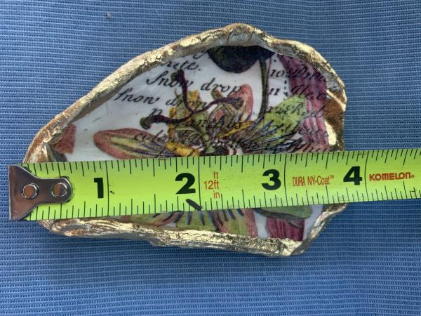 Passion Flower Oyster Shell Trinket Dish picture