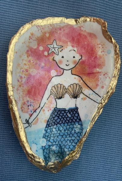 Mermaid Oyster Shell Trinket Dish picture