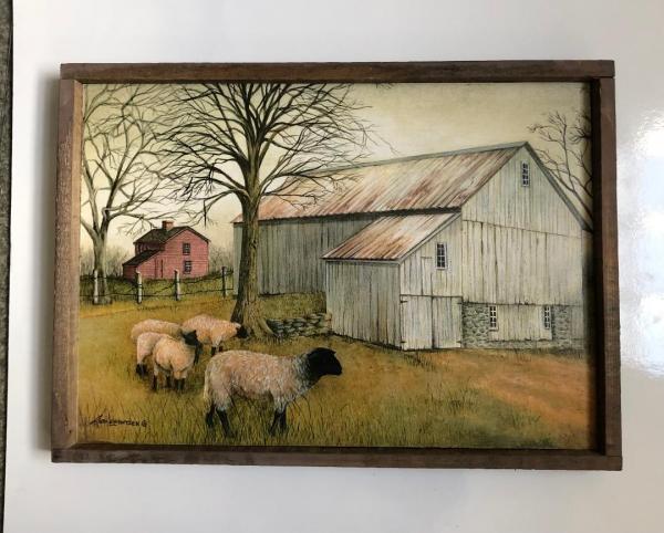 Lath Frame / 3 Sheep picture