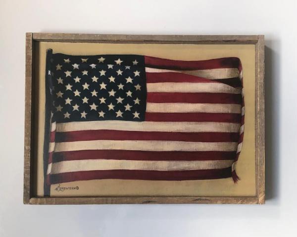 Lath Frame / USA Flag picture