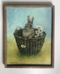 Lath Frame / Bunny in a Basket