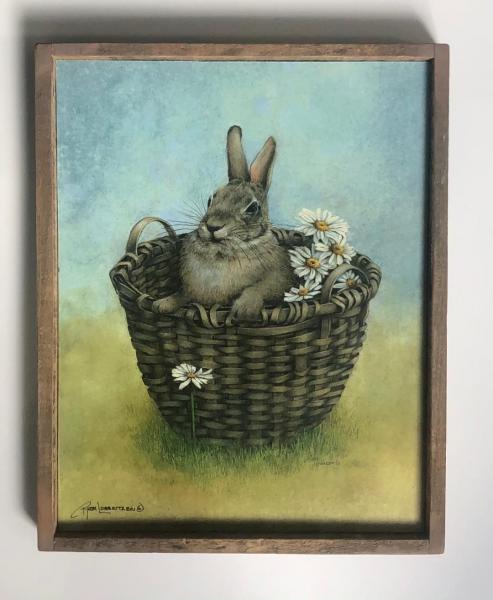 Lath Frame / Bunny in a Basket