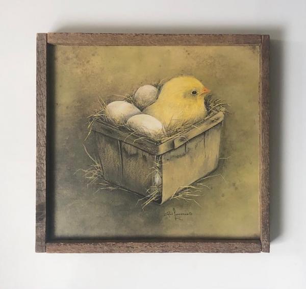 Lath Frame / Chick in Basket picture