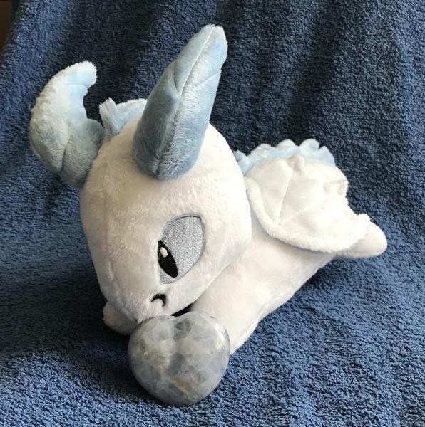 Blue Calcite Dragon Stuffed Animal Plush