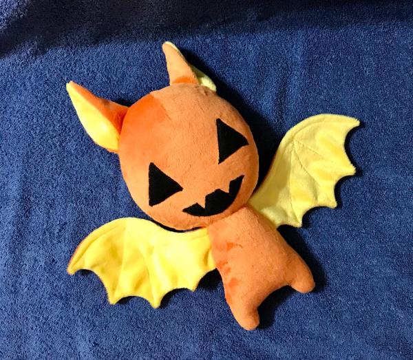 Halloween Pumpkin Bat Plushie / Plush Toy picture