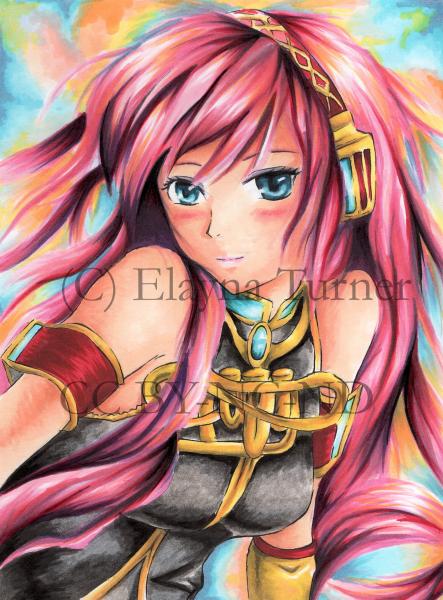 Vocaloid Luka Megurine Art Print