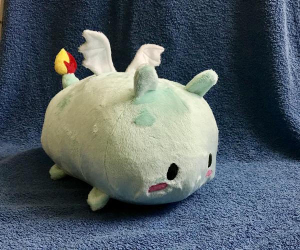 Ice Dragon Stuffed Animal  Plush Plushie Toy Roll Pillow picture