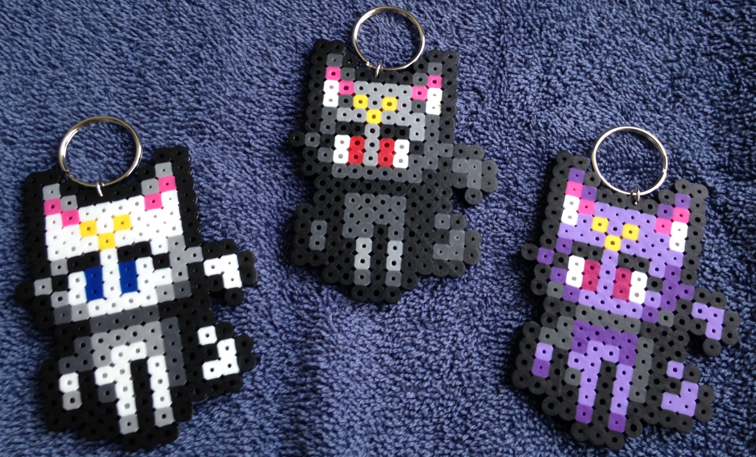 Sailor Moon Keychains Key ring Luna / Diana / Artemis / Anime / Cats / Kitty picture