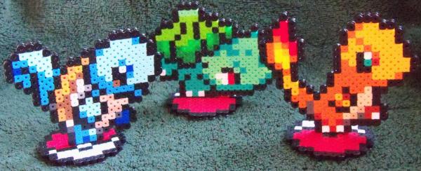 Pokemon Bead Figure Charmander Squirtle Bulbasaur picture