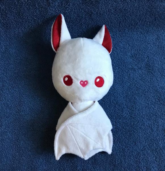 Bat Plushie / Plush Toy / Peppermint Christmas Stuffed Animal picture