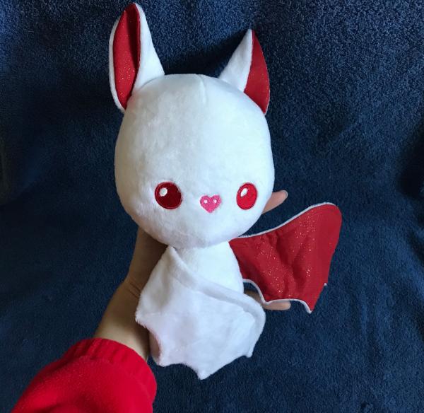 Bat Plushie / Plush Toy / Peppermint Christmas Stuffed Animal picture