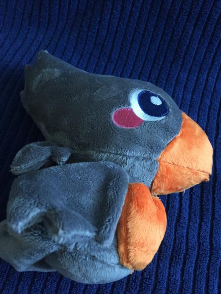 Chocobo Plush / Plushie / Final Fantasy Stuffed Animal / Gray Bird Toy picture