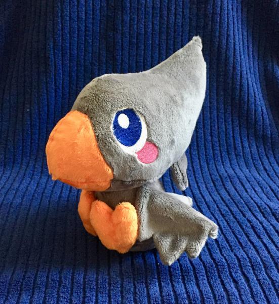 Chocobo Plush / Plushie / Final Fantasy Stuffed Animal / Gray Bird Toy