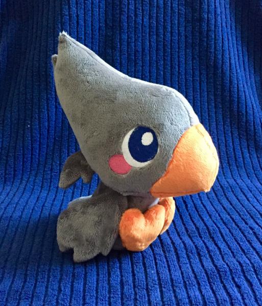 Chocobo Plush / Plushie / Final Fantasy Stuffed Animal / Gray Bird Toy picture