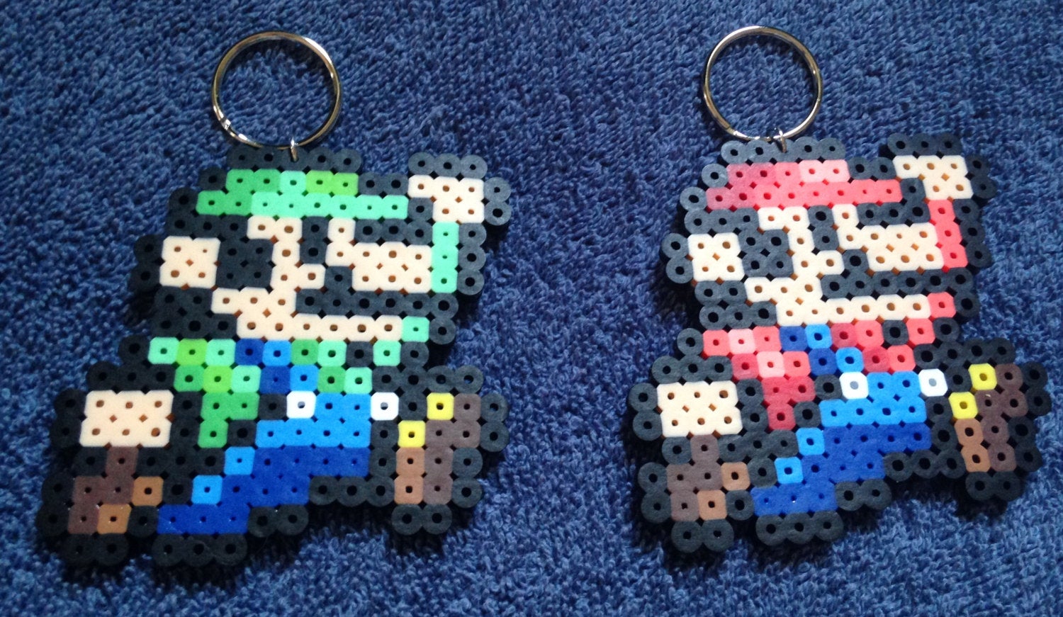 Mario and Luigi Keychain picture