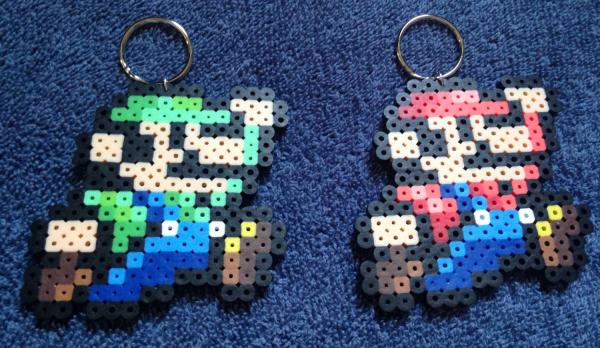 Mario and Luigi Keychain picture