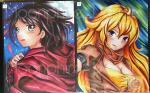 RWBY Ruby and Yang Print Set