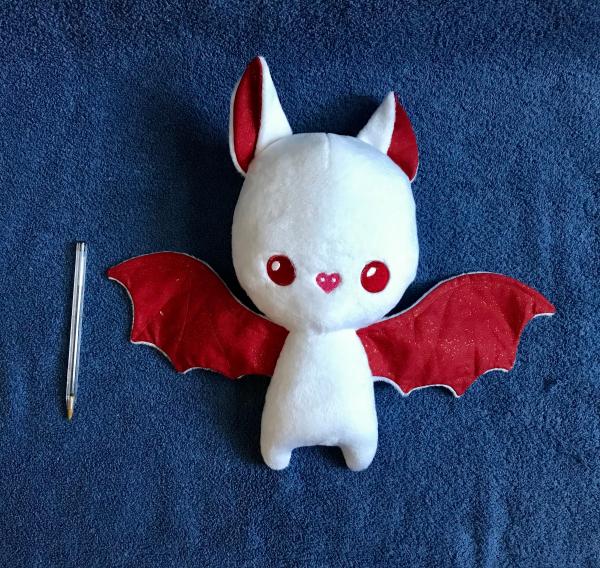 Bat Plushie / Plush Toy / Peppermint Christmas Stuffed Animal picture