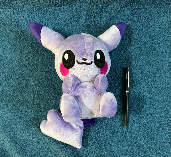 Pokemon Pikachu Purple Plush Plushie picture