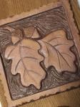 Carved Tiles on Cedar