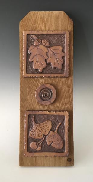 Carved Tiles on Cedar picture