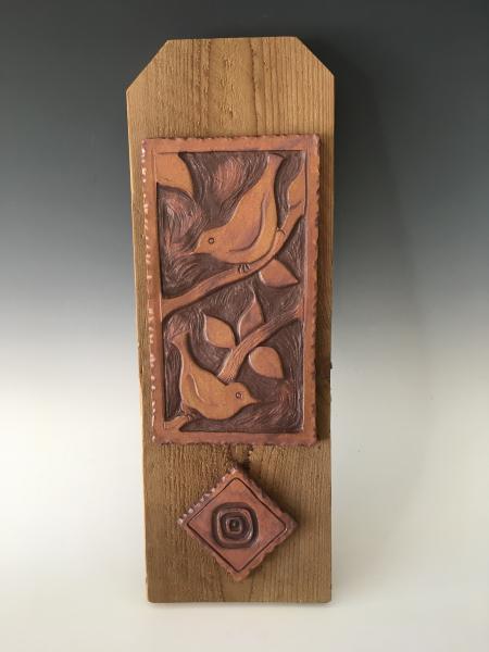 Carved Tiles on Cedar picture