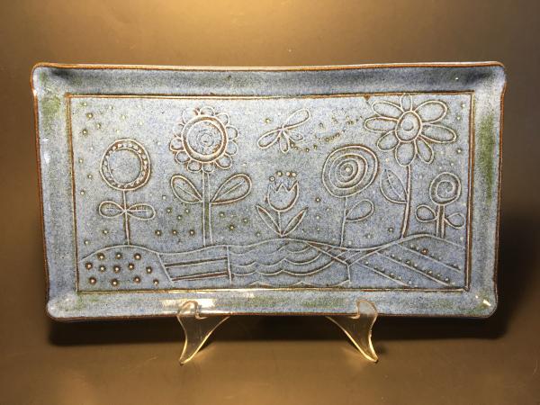 Hand Carved Rectangular Tray picture