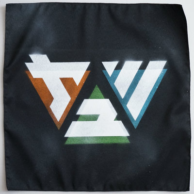 Edgy Challah Cover - Orange/Green/Blue picture