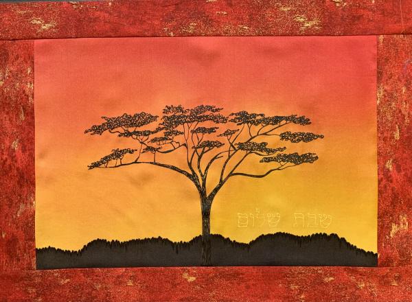 Sunset Acacia Tree Challah Cover picture