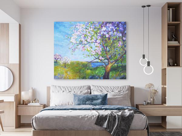 "Blossoms" 48x62" Oil on Canvas picture