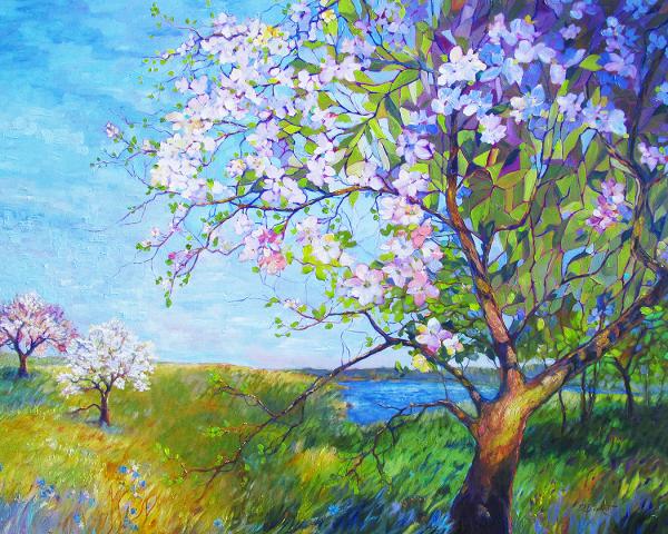 "Blossoms" 48x62" Oil on Canvas