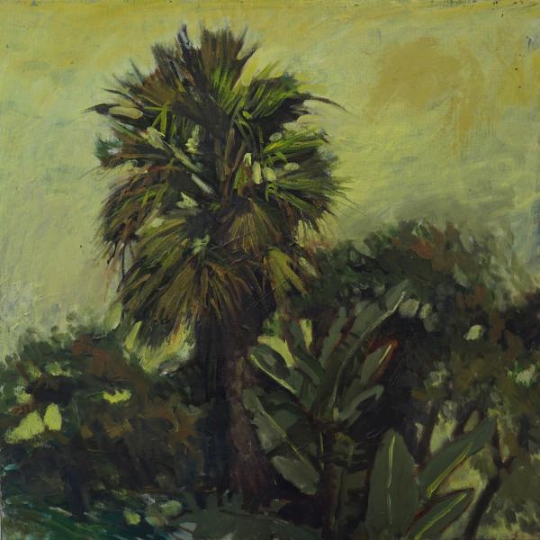 Palm Tree with Banana Trees