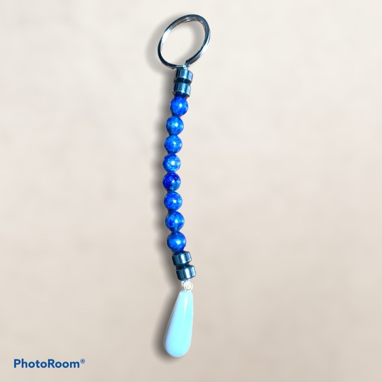 Lapis Hematite & Quarts KeyChain picture