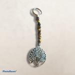 Tree Of Life Beaded Tigers Eye KeyChain