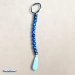 Lapis Hematite & Quarts KeyChain