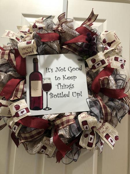 Wine lover wreath picture