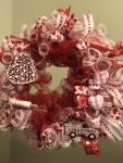 Red Valentine’s Day wreath