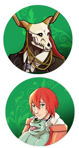 2.25" Ancient Magus Bride Pin Set picture