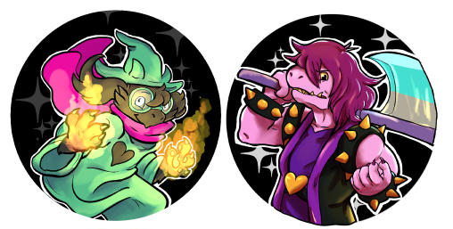 2.25" Deltarune Pin Set picture